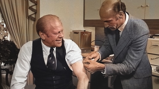 President Ford receives Swine Flu Vaccine 1976